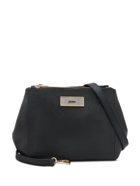 DKNY Vintage bolsa de hombro con placa del logo