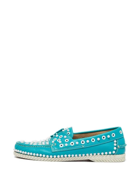 Christian Louboutin Pre-Owned mocasines Yacht con apliques