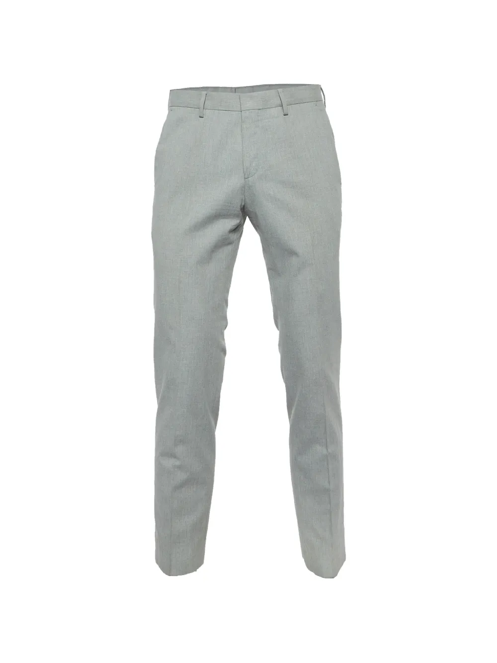 BOSS grey herringbone cotton trousers - Grau