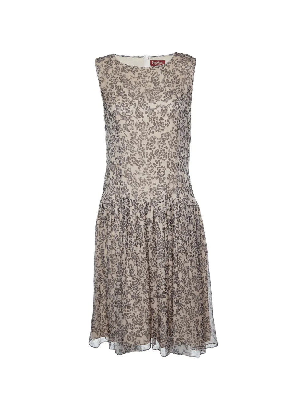 Max Mara silk sleeveless dress - Toni neutri