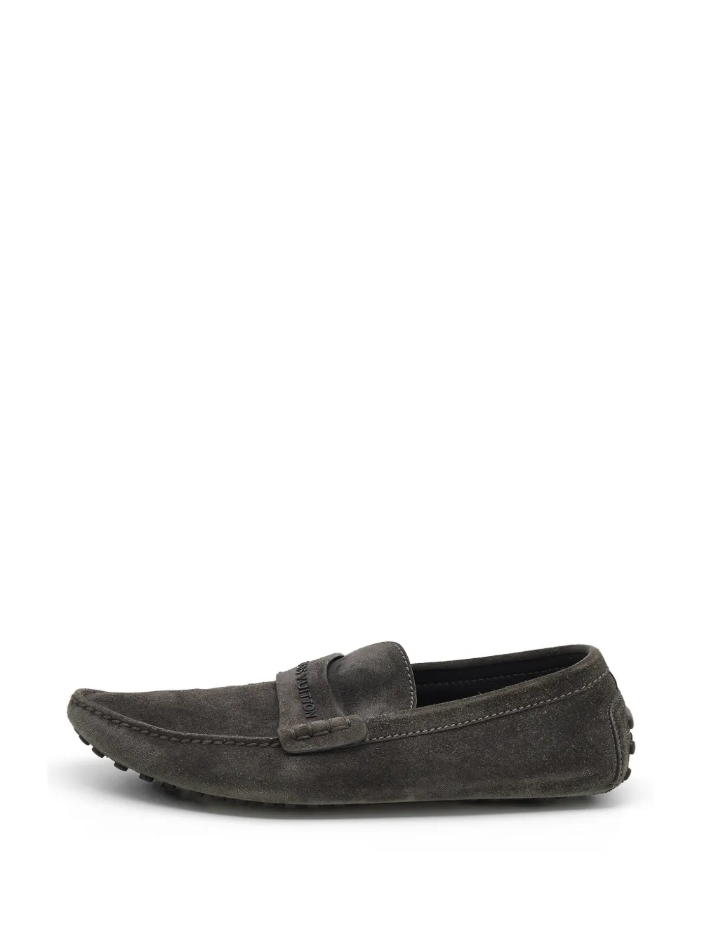 Louis Vuitton Pre-Owned logo-accented penny loafers - Grigio