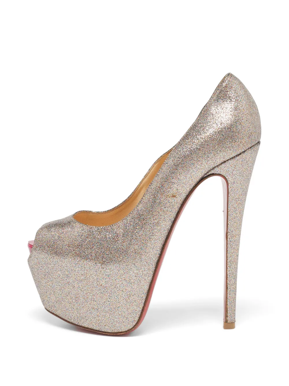 Christian Louboutin Pre-Owned Highness glitter pumps - Silber