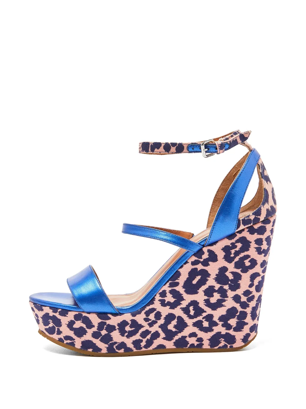 Marc Jacobs Vintage animal-print wedge heeled sandals - Rosa