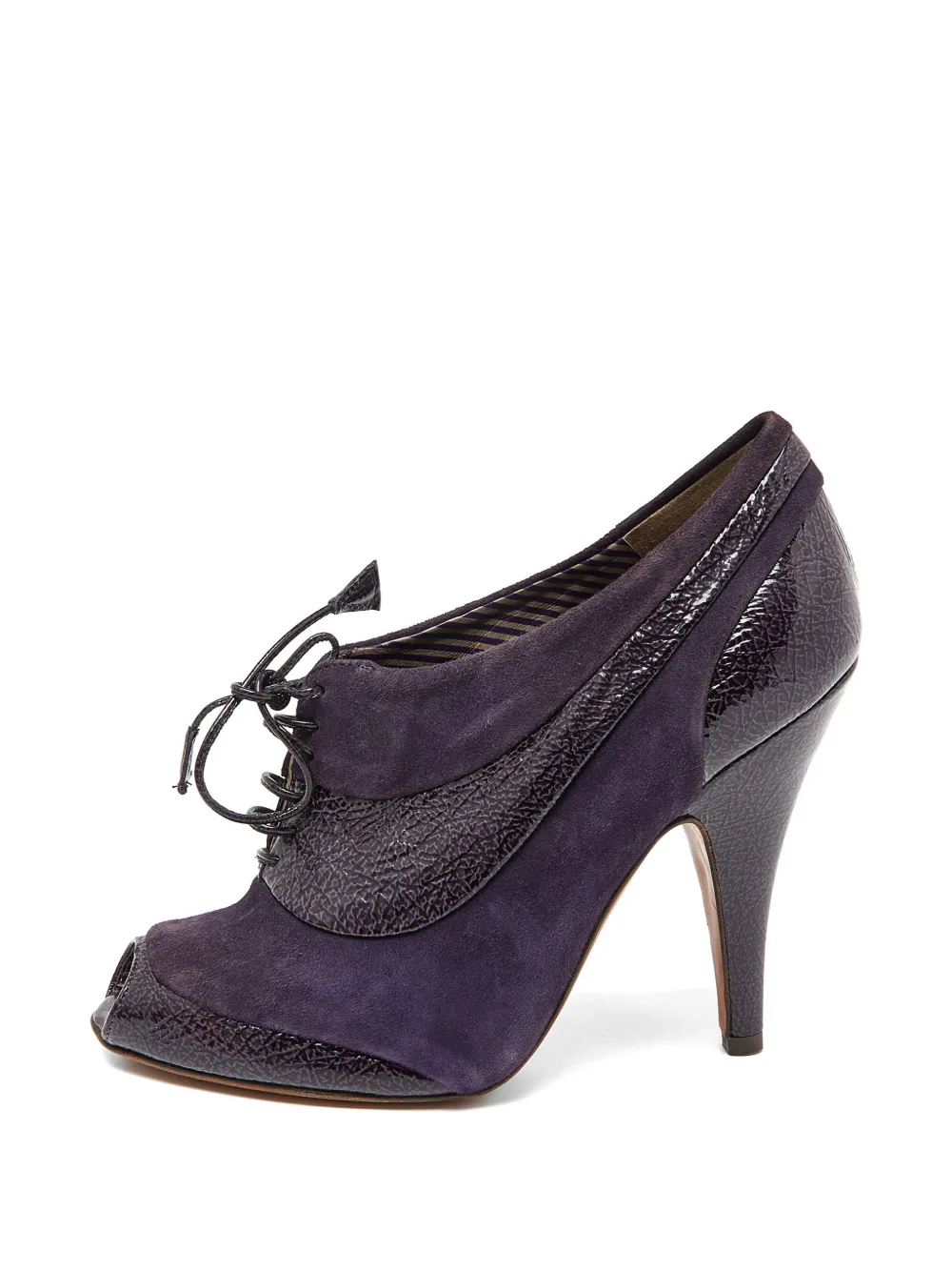 Moschino Pre-Owned lace-up peep-toe pumps - Viola