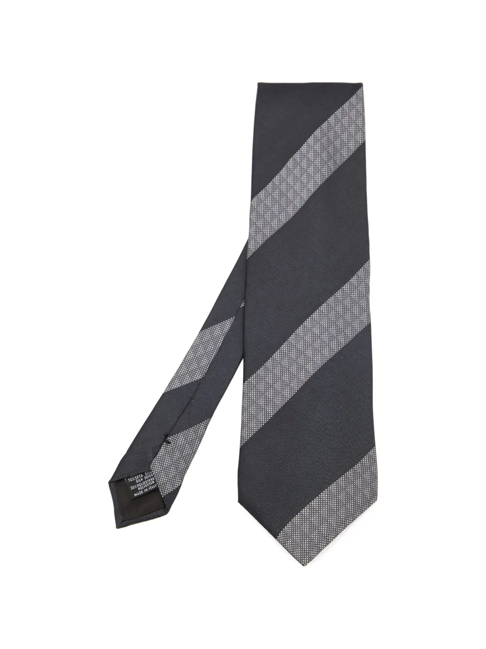 Emporio Armani Pre-Owned striped tie - Nero