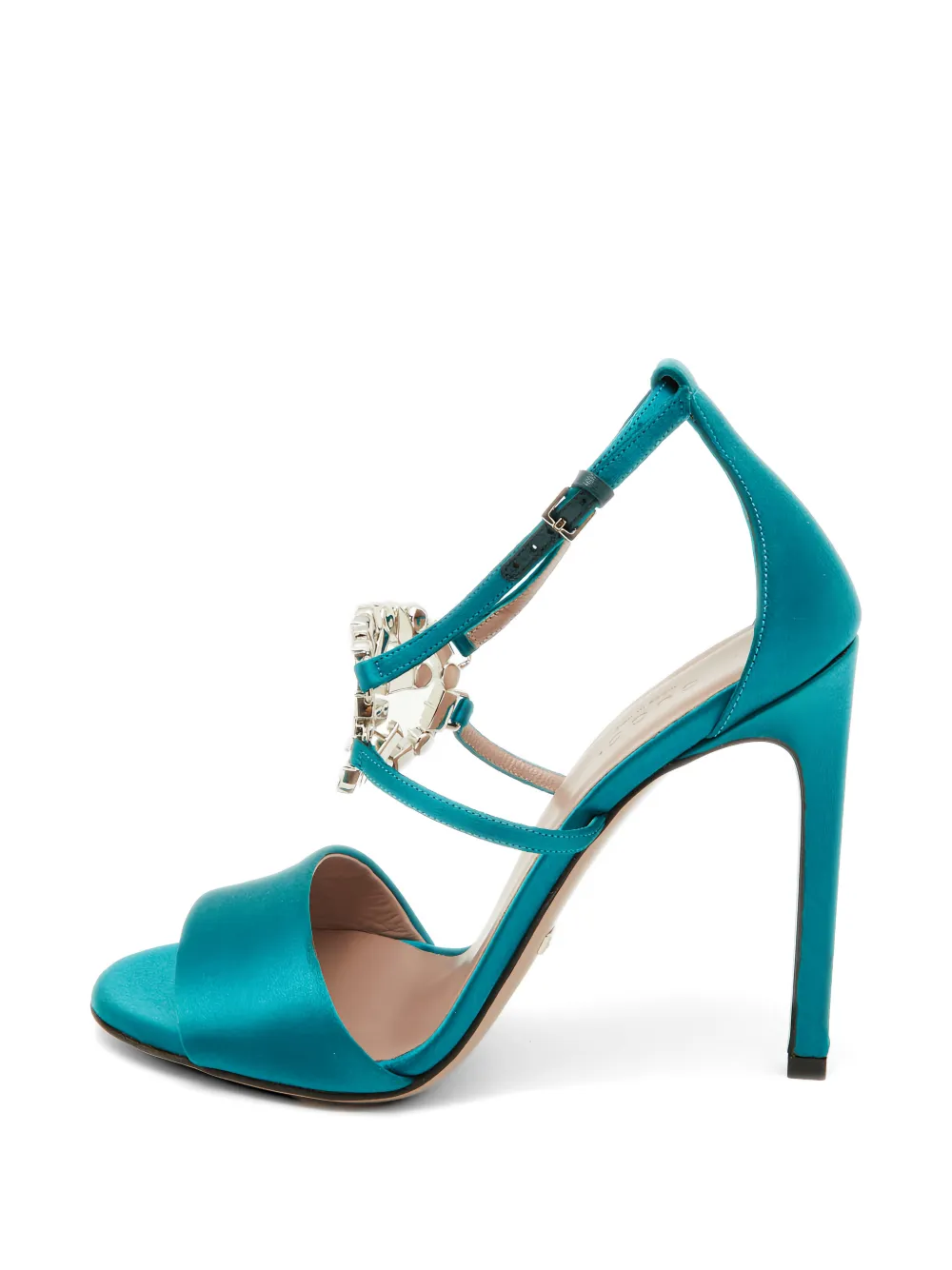 Gucci Pre-Owned Interlocking G crystal-embellished sandals - Blau
