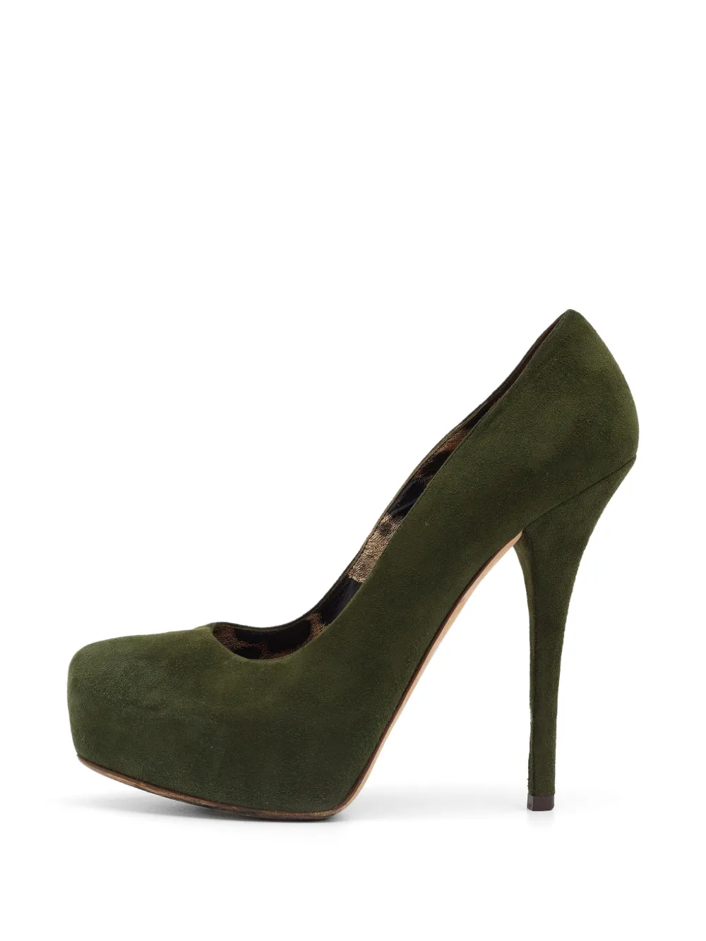 Dolce & Gabbana Pre-Owned platform suede pumps - Grün