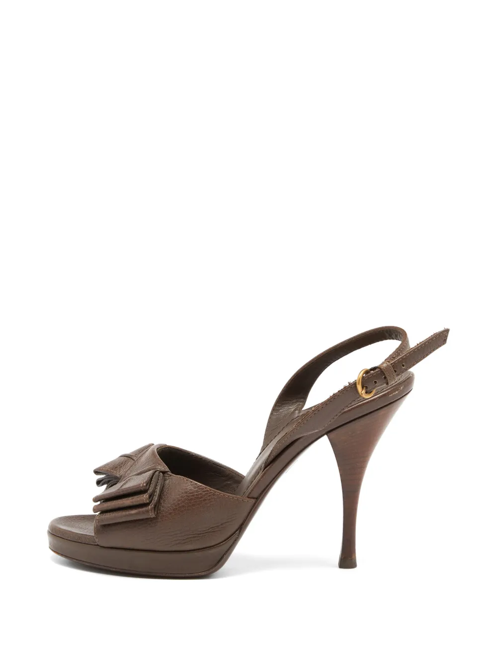 Saint Laurent Pre-Owned Y Bow sandals - Braun