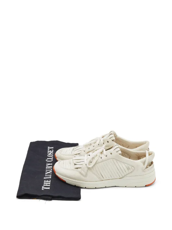 CHANEL Pre-Owned タッセル フリンジ スニーカー | ホワイト | FARFETCH JP