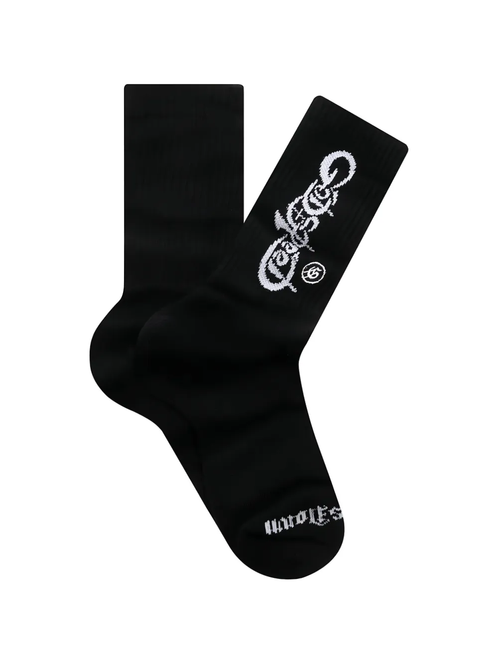 Godspeed Graphic-print Socks In Black