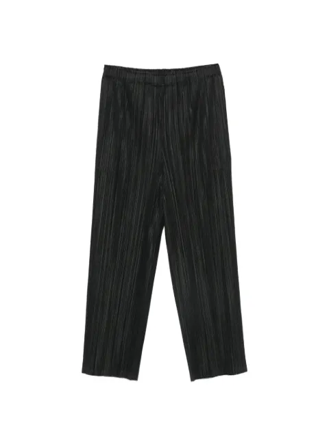 Pleats Please Issey Miyake pantalones con efecto plisado