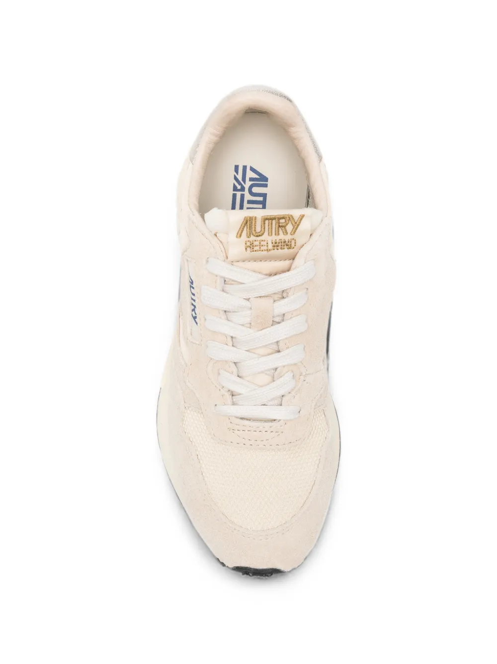 Autry Reelwind panelled suede sneakers Beige