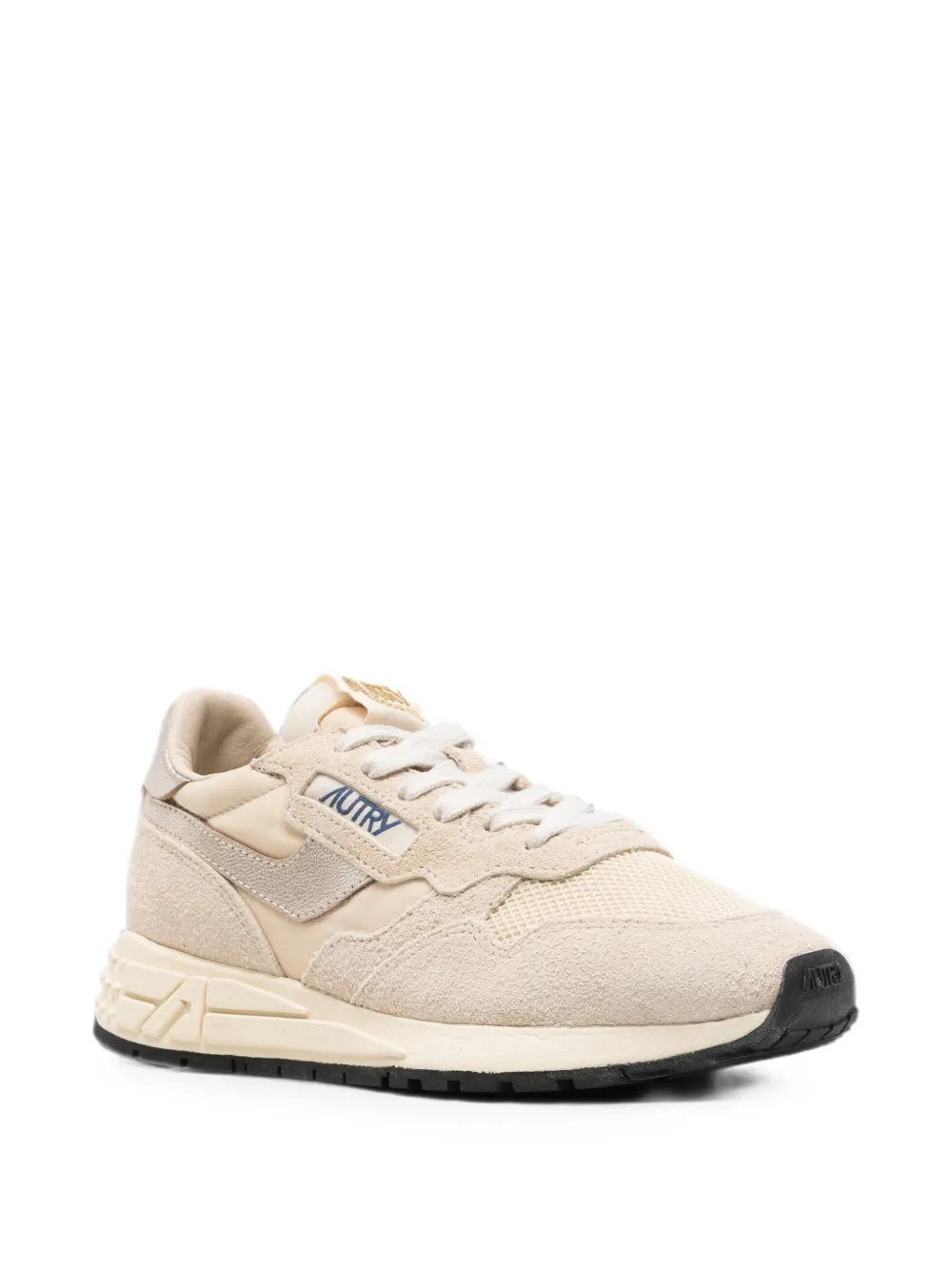 Autry Reelwind panelled suede sneakers Beige