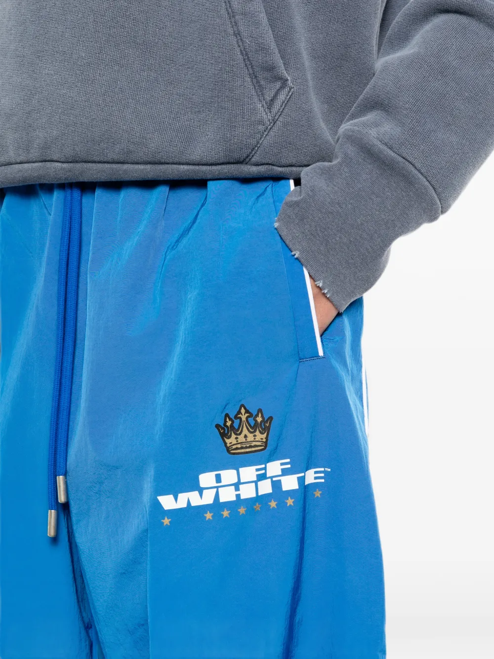 Off-White Trainingsbroek met logoprint Blauw