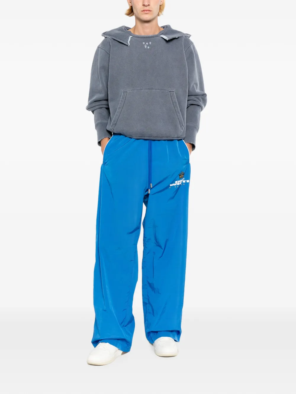 Off-White Trainingsbroek met logoprint Blauw
