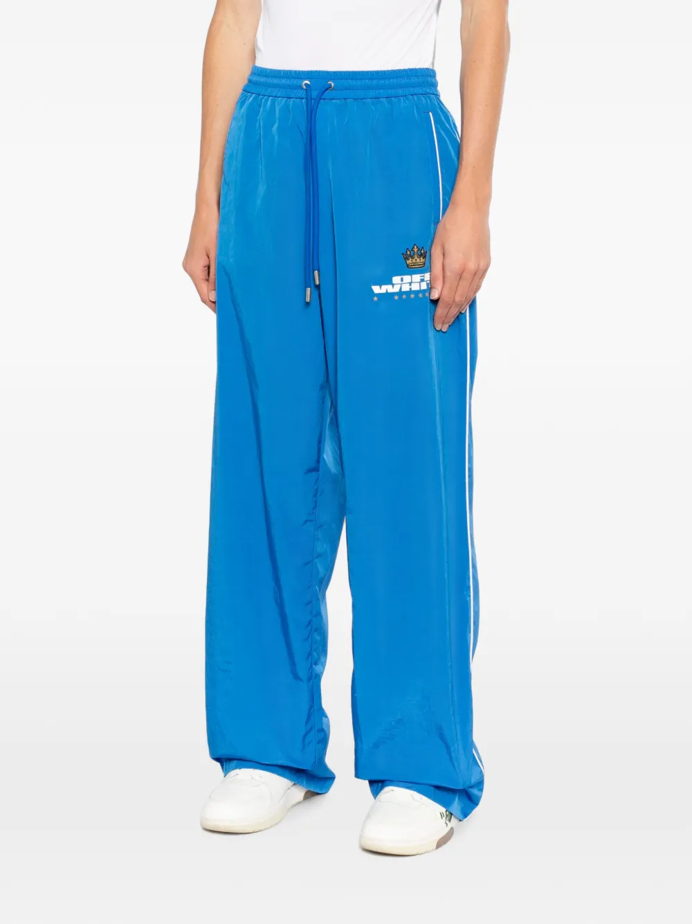 Off-White Trainingsbroek met logoprint Blauw