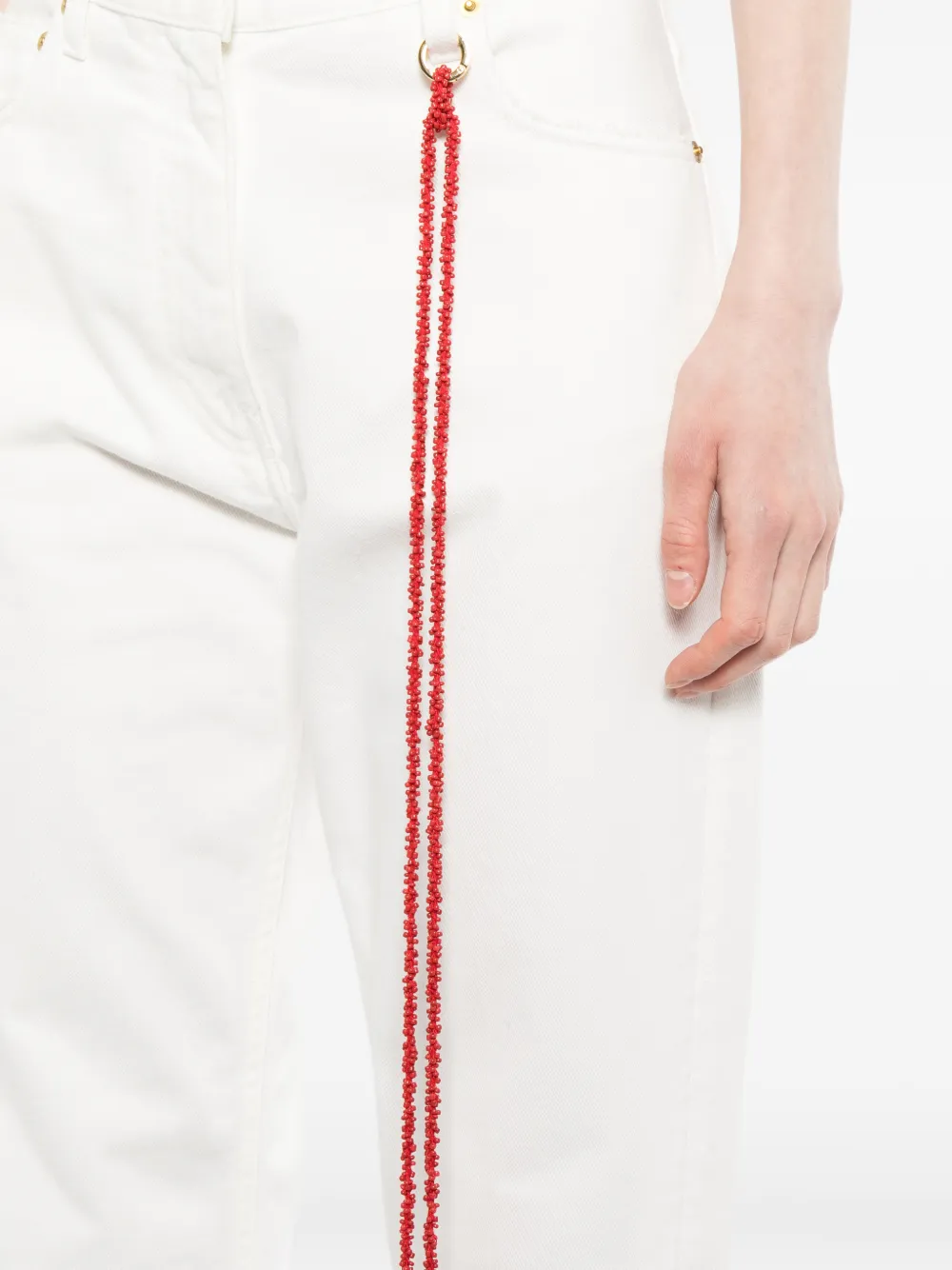 DARKPARK Naomi jeans met ketting Wit