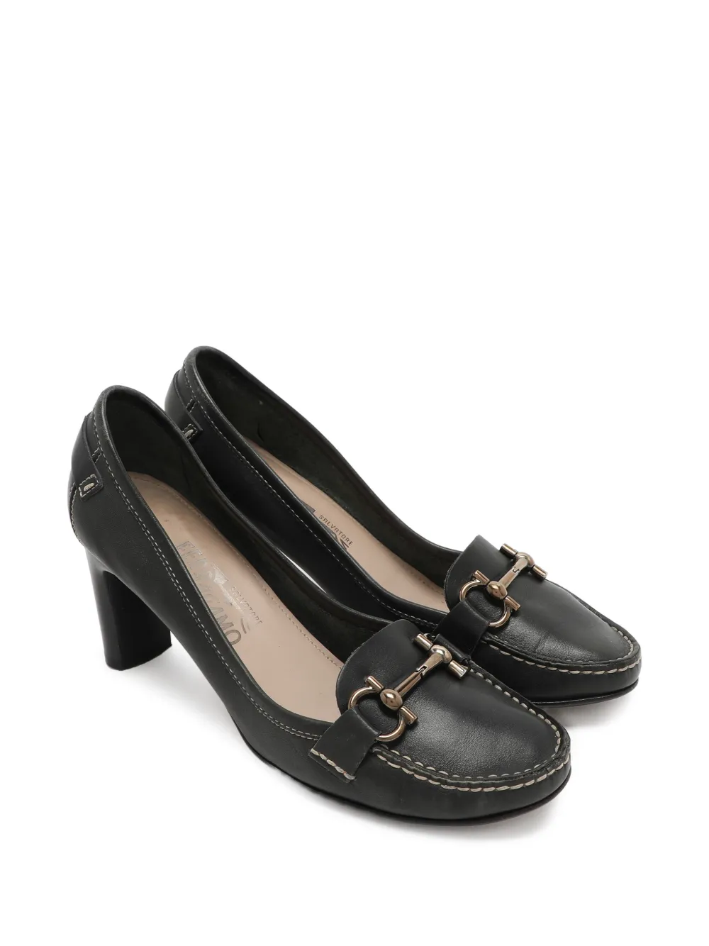 Ferragamo Pre-Owned Gancini loafer pumps - Schwarz