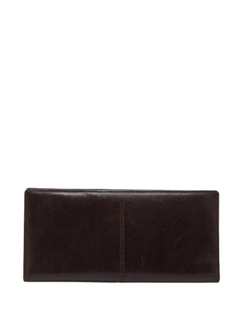 Tod's Vintage portefeuille en cuir à coutures contrastantes