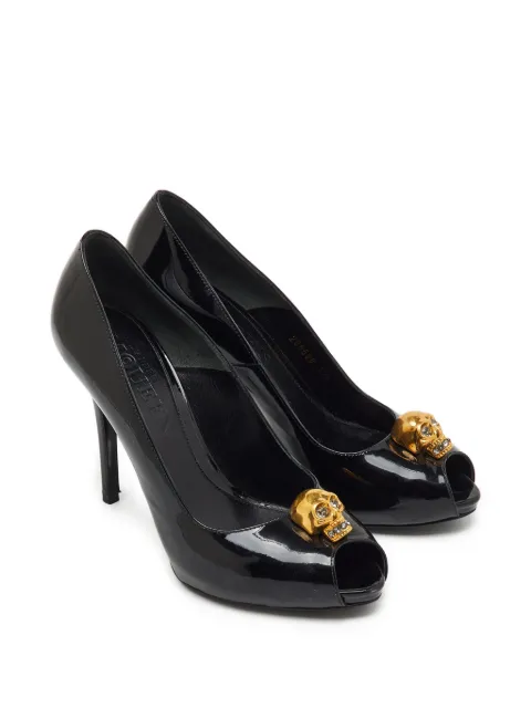 Alexander McQueen Pre-Owned leather crystal-embellished heeled pumps