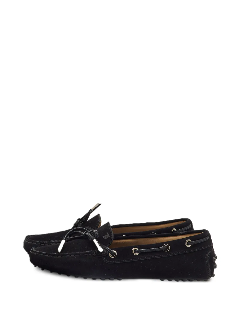 Tod's Vintage suede gommino loafers - Schwarz