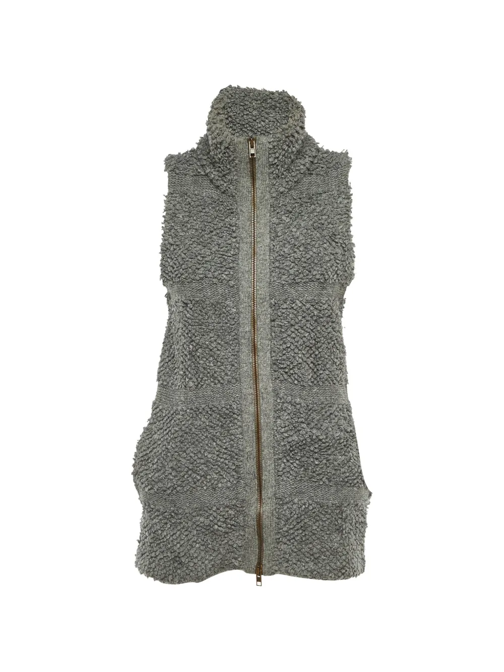 Stella McCartney Pre-Owned knitted sleeveless jacket - Grigio