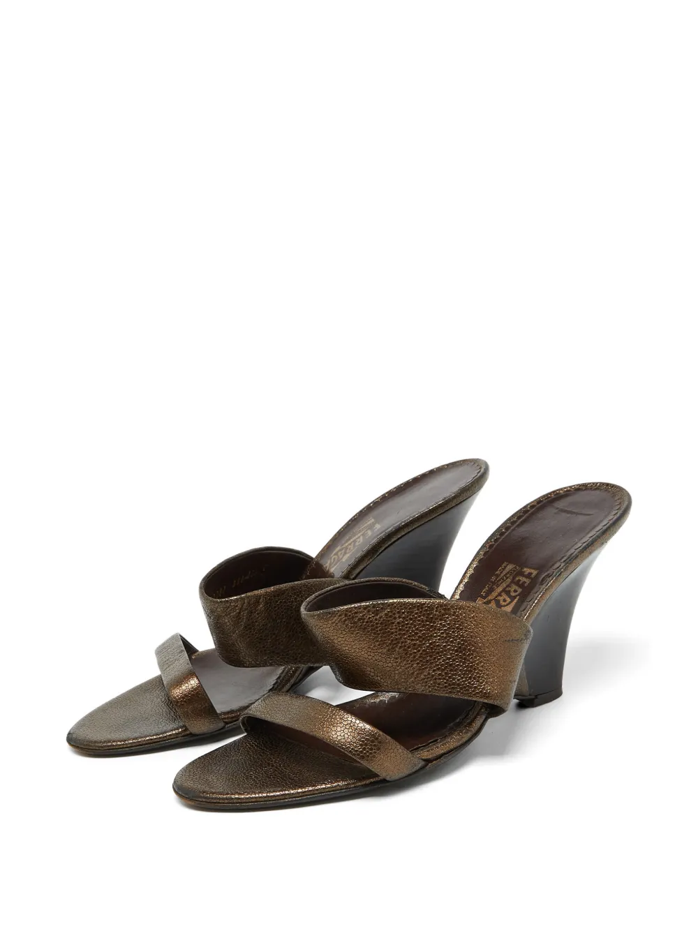 Ferragamo Pre-Owned leather sandals - Marrone