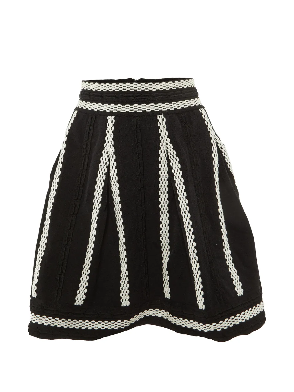 Maje Julane flared mini skirt - Nero