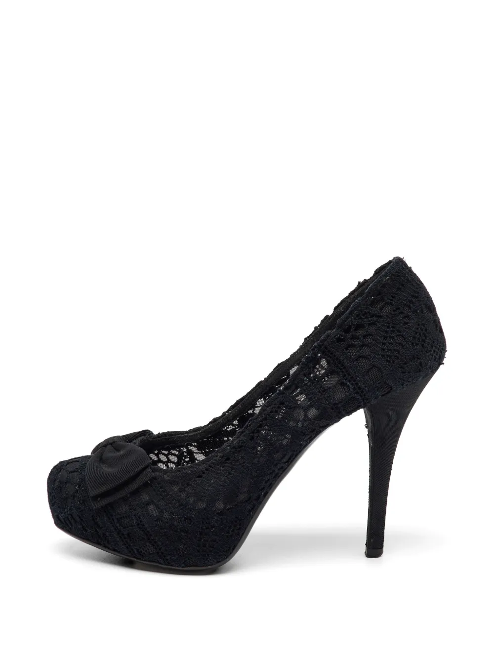 Dolce & Gabbana Pre-Owned bow-detail heeled pumps - Nero