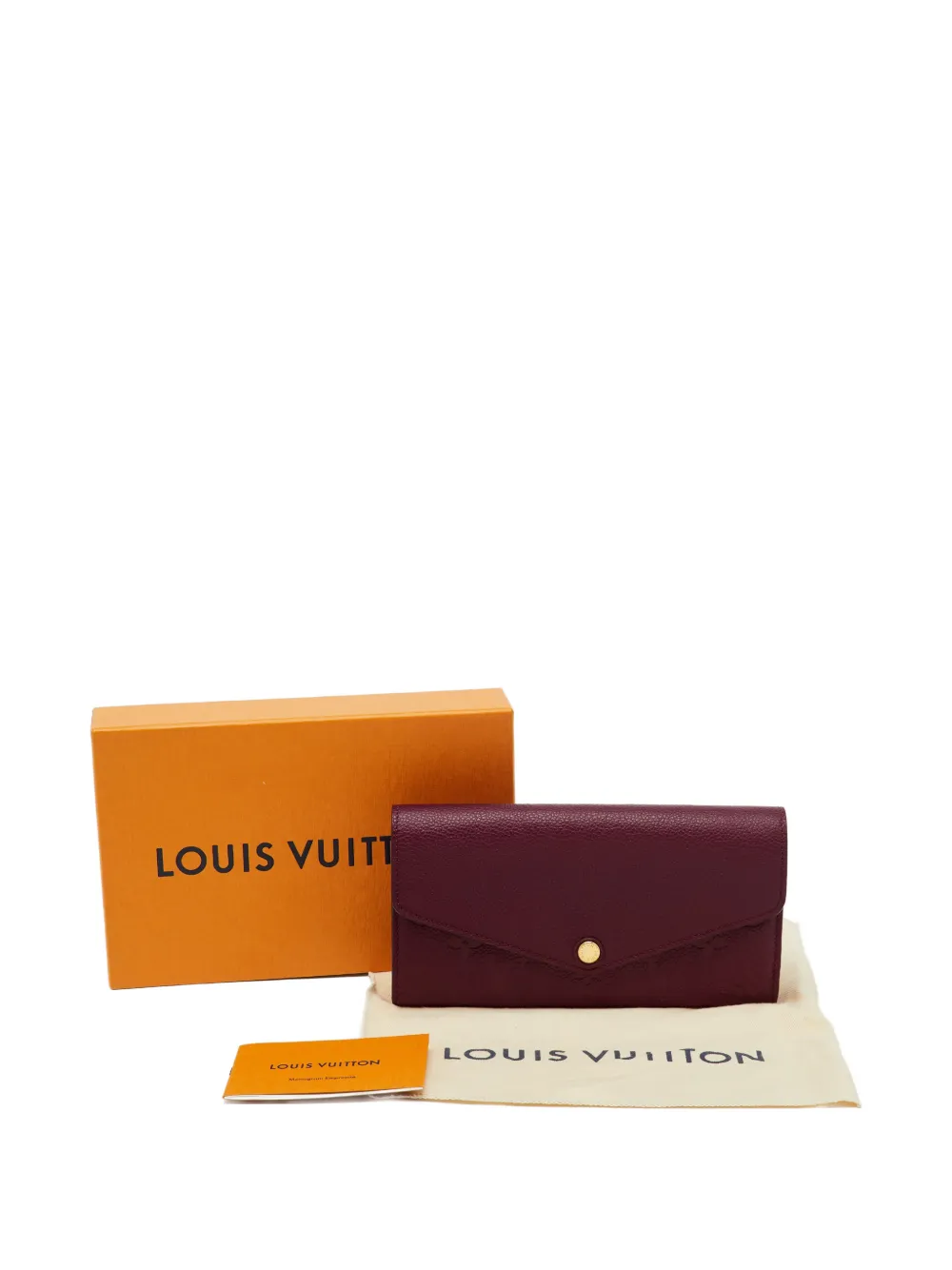 Louis Vuitton Pre-Owned medium Sarah Monogram Empreinte leather wallet - Rosso