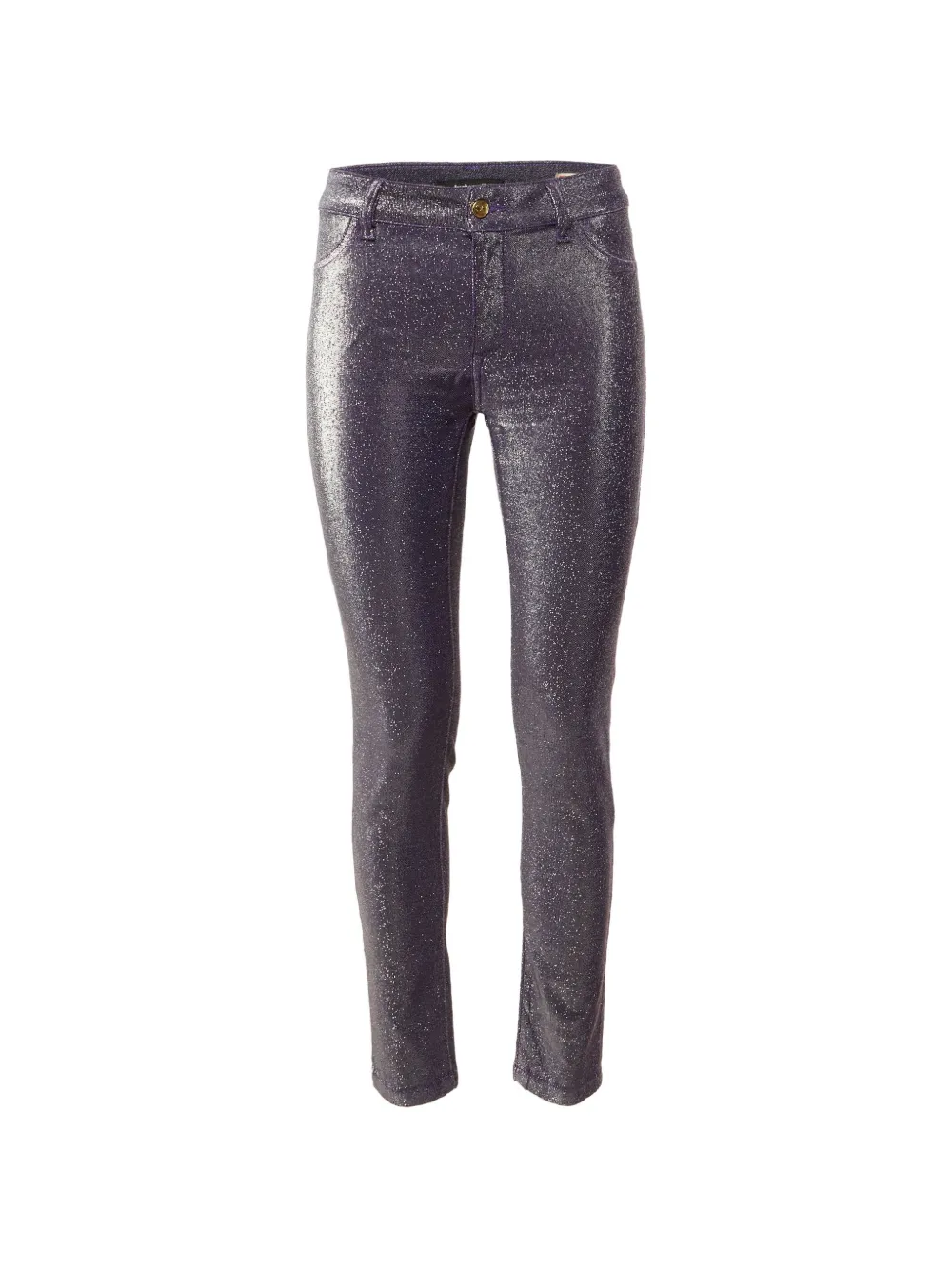 Just Cavalli Vintage legging en jean à effet métallisé - Violet