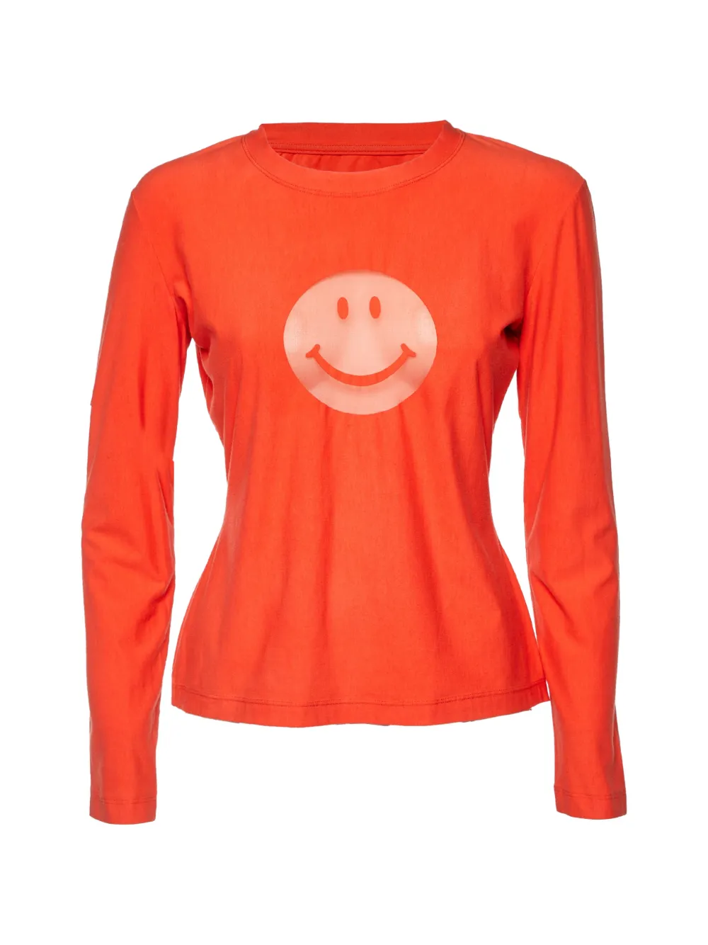Moschino Pre-Owned smile-print T-shirt - Arancione