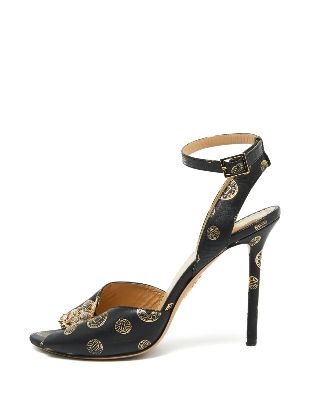 Charlotte Olympia ankle-strap leather sandals - Nero