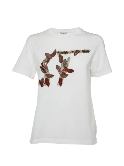 Ferragamo Pre-Owned embroidered logo T-shirt