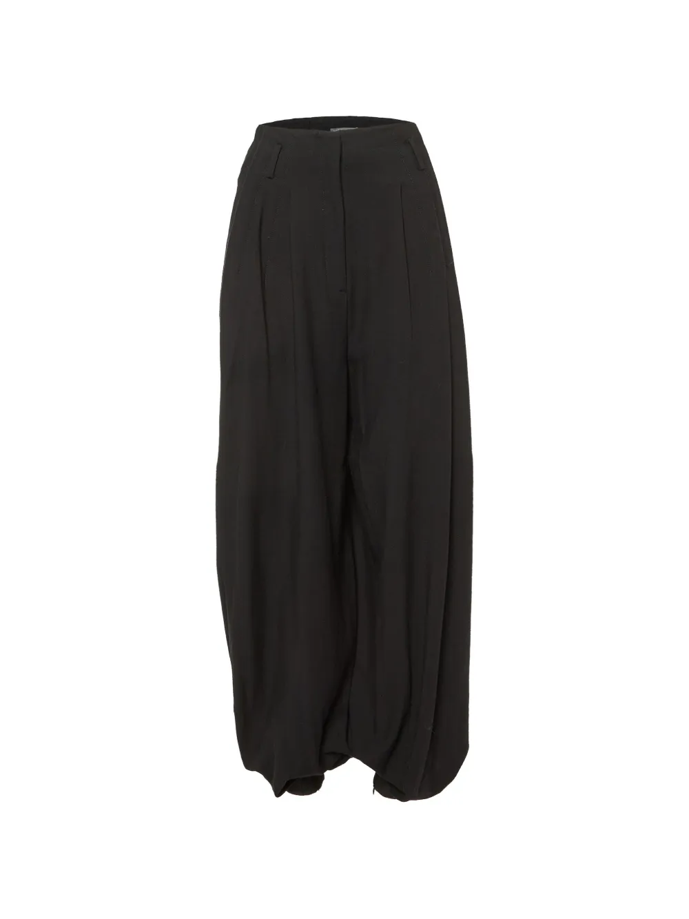 Pre-owned Alexander Mcqueen Pleated Trousers In Black