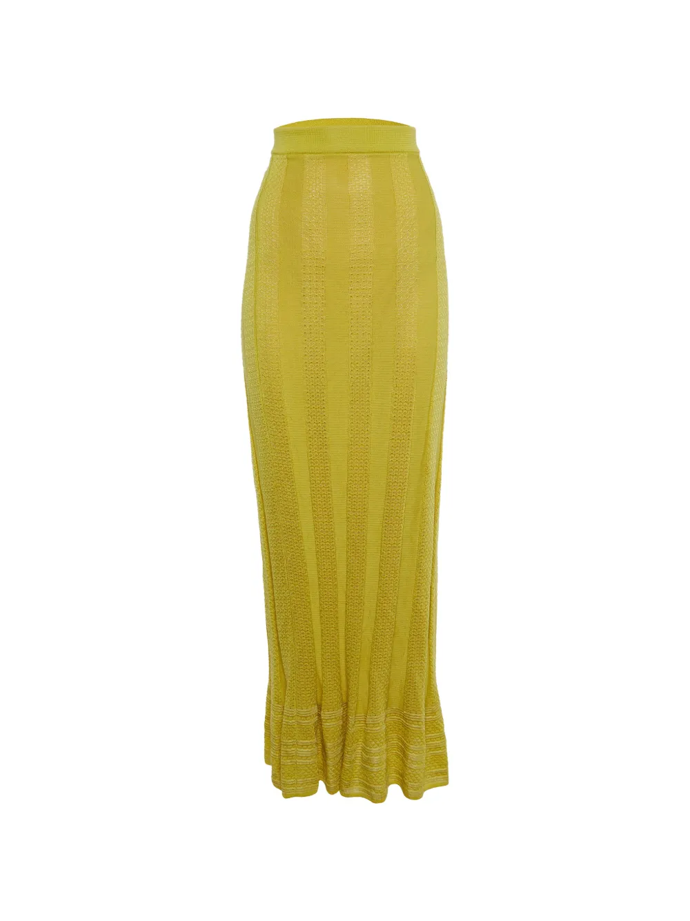 Missoni Pre-Owned ribbed knit skirt - Gelb