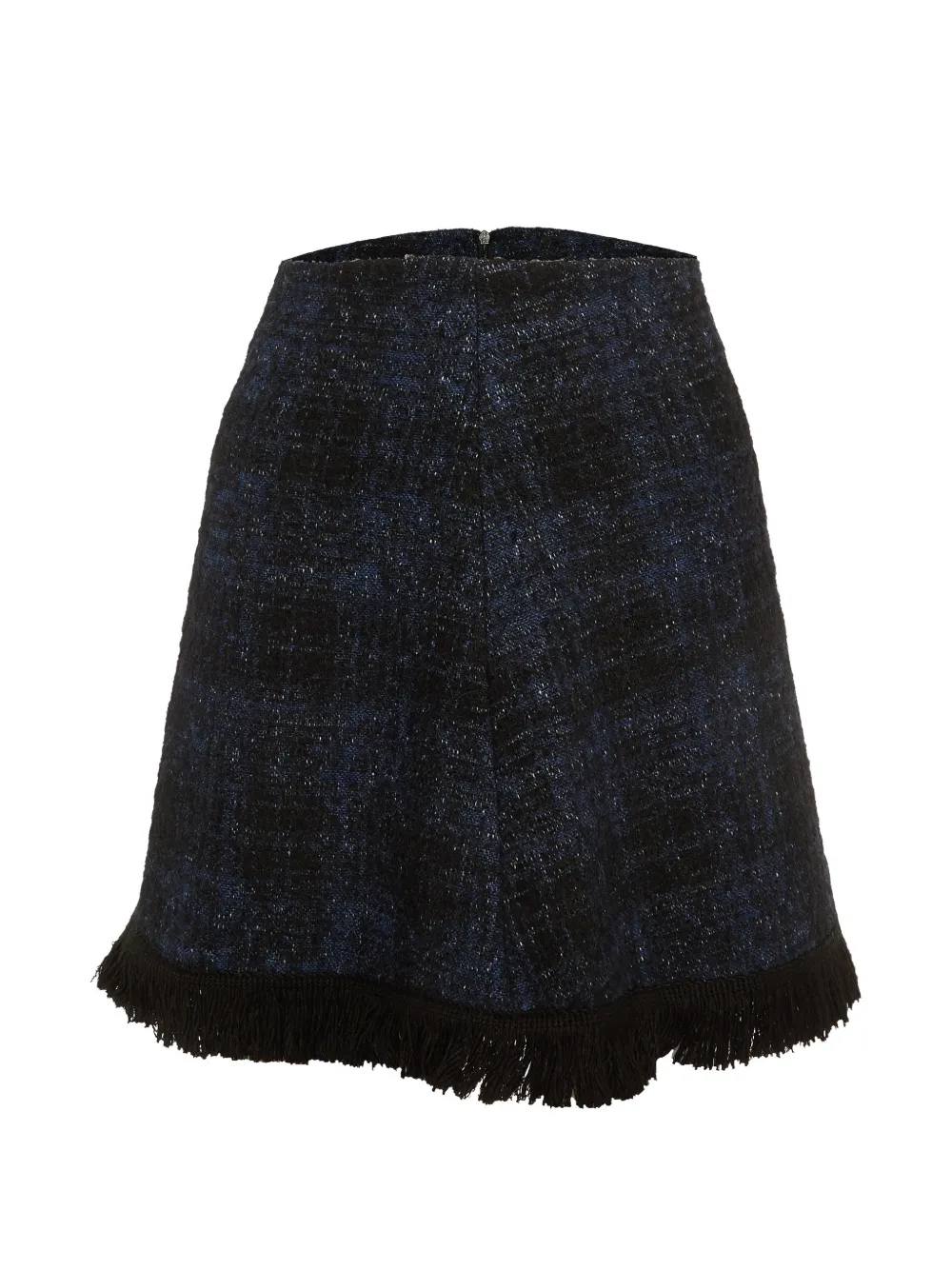 Moschino Pre-Owned fringed mini skirt - Blu
