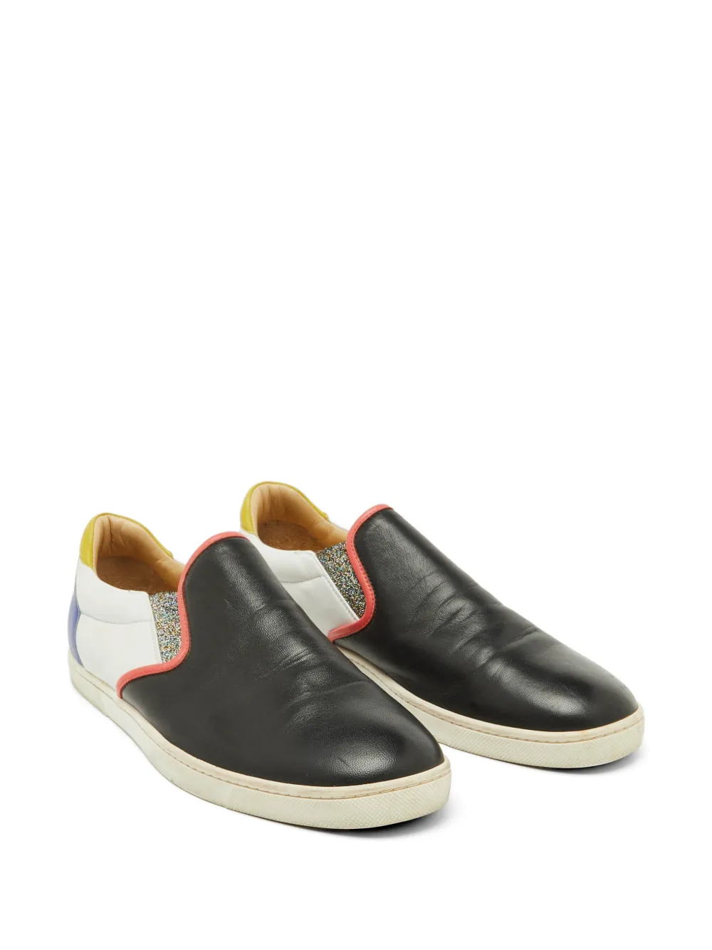 Christian Louboutin Pre-Owned Pik Boat slip-on sneakers in Black