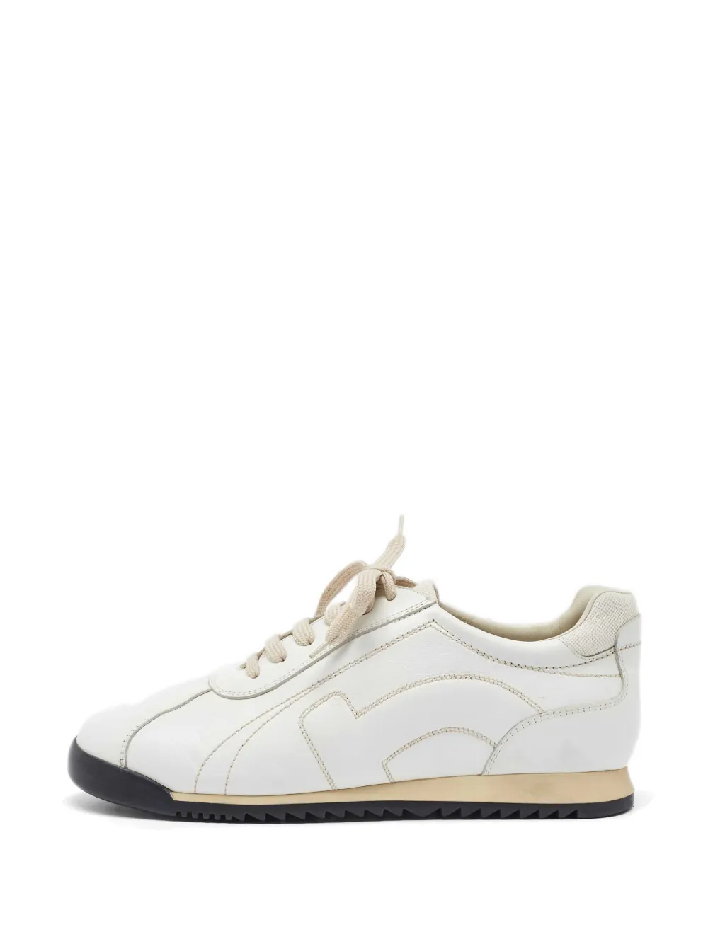 Ferragamo Pre-Owned 레더 스니커즈 | 화이트 | Image 1