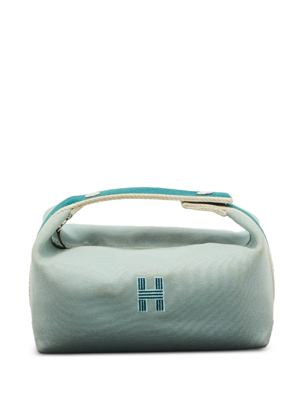 Hermès Pre-Owned small Bride-a-Brac canvas bag - Blu
