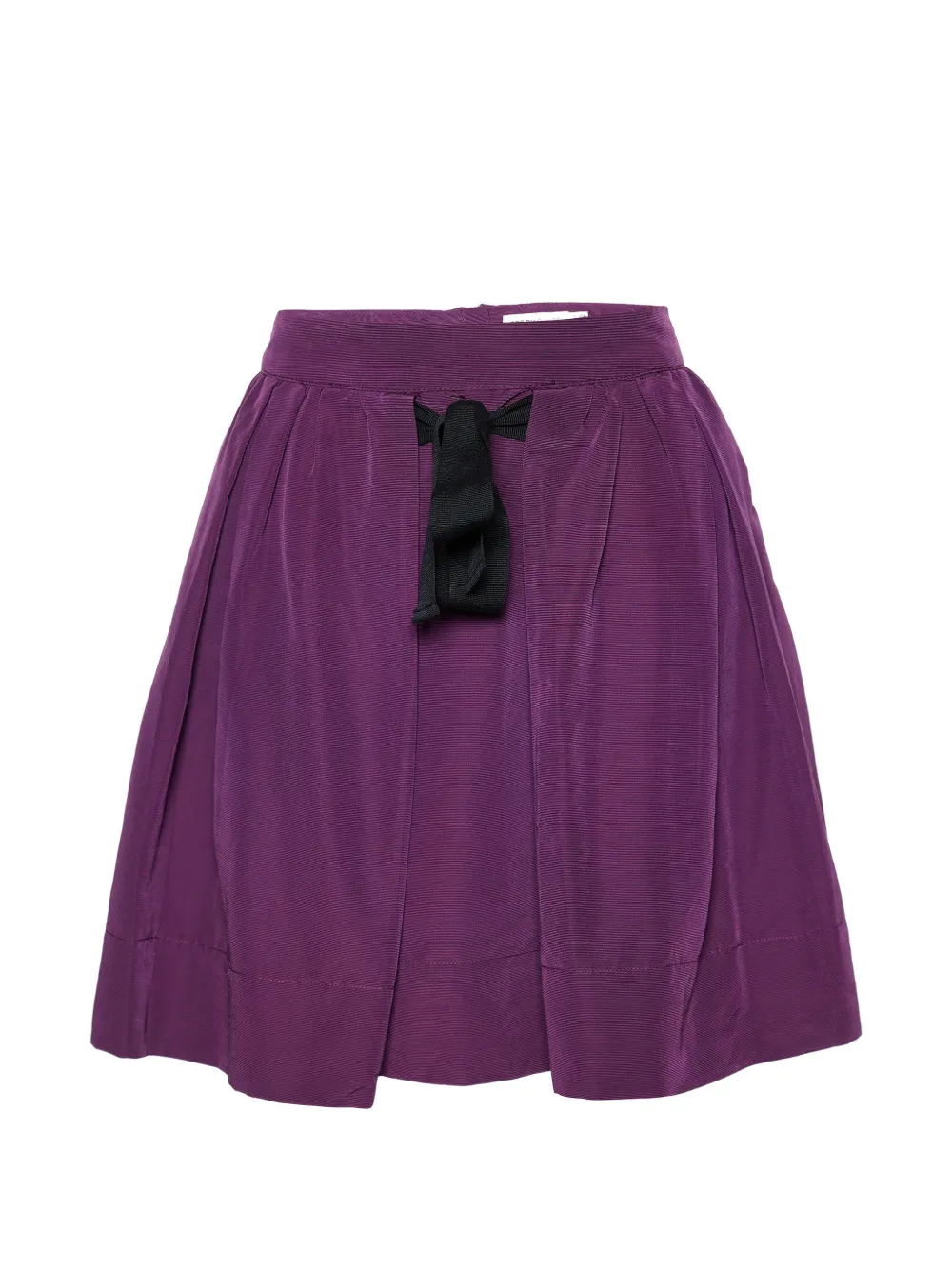 See by Chloé pleated tie-detail mini skirt - Viola