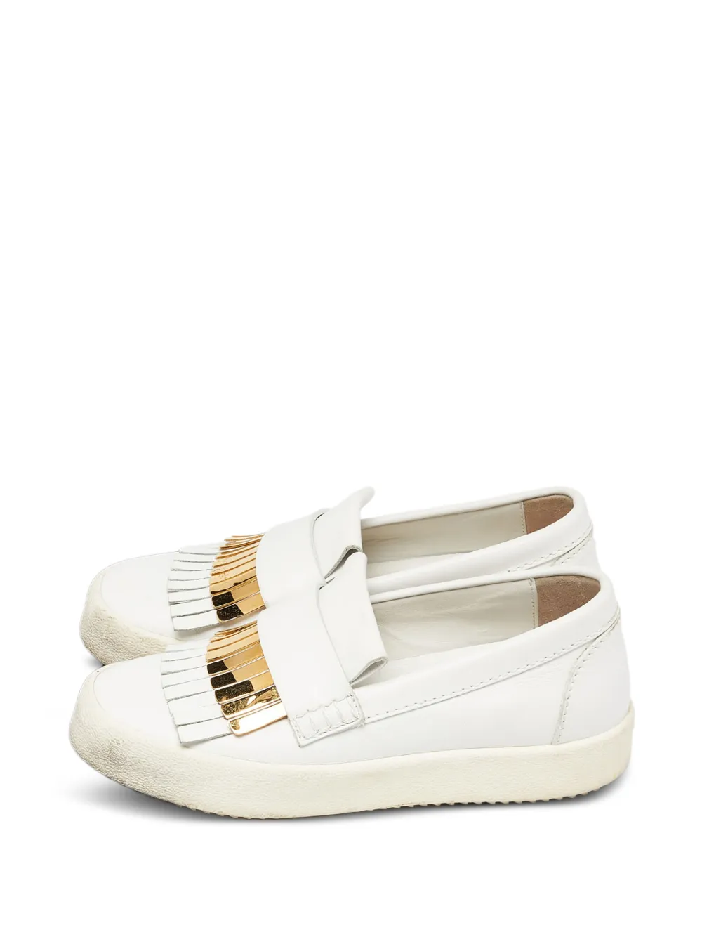 Giuseppe Zanotti Vintage fringed slip-on sneakers - Weiß