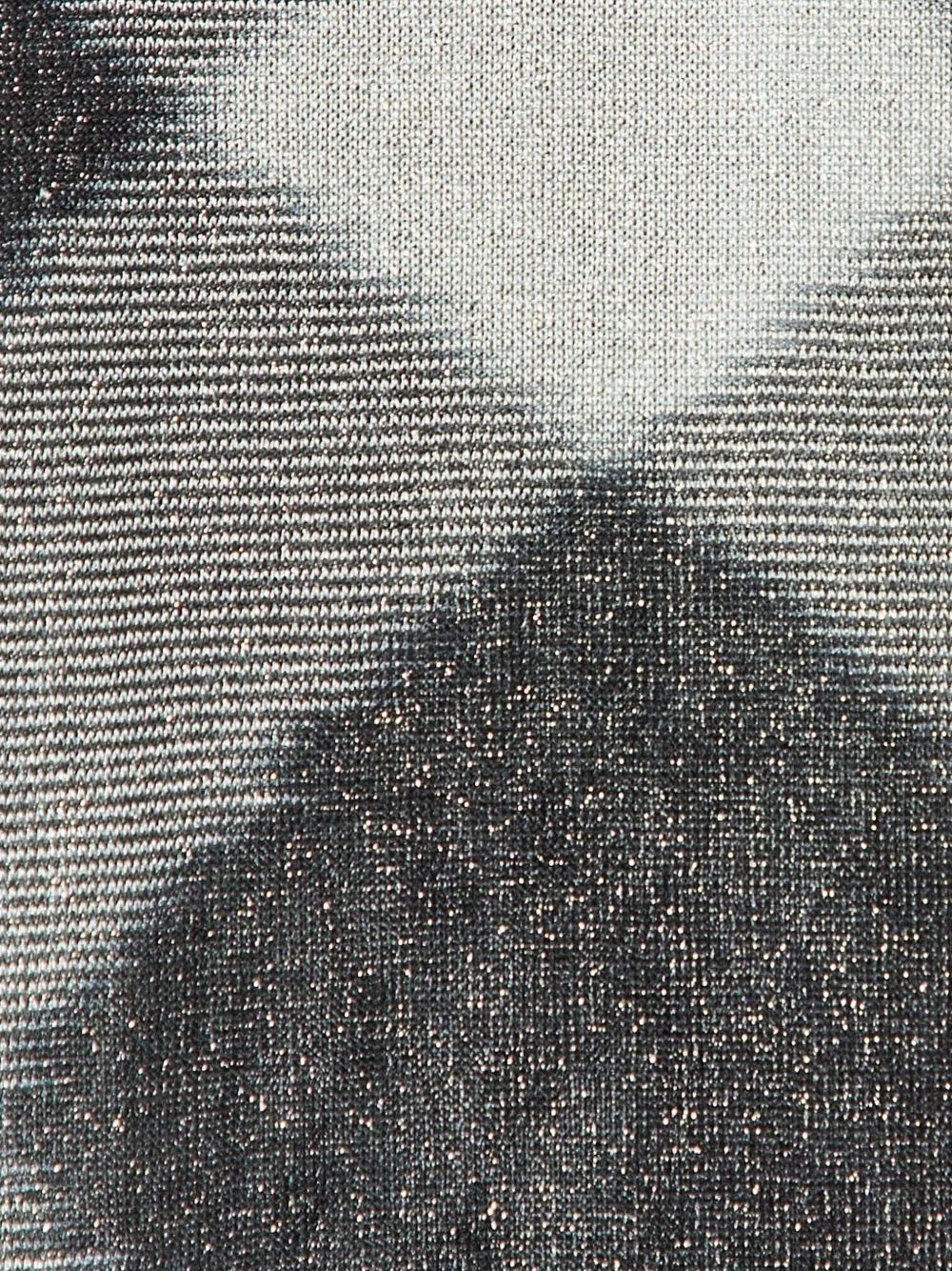 Missoni Pre-owned Diamond-pattern Lurex-knit Scarf in Grey, view 2
