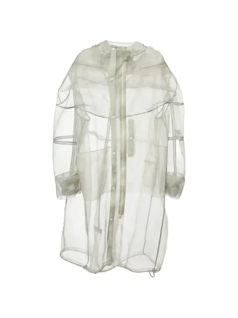 Christian Dior Pre-Owned hooded tulle hooded coat