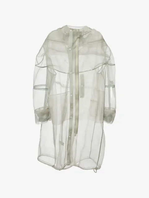 Christian Dior Pre-Owned hooded tulle hooded coat