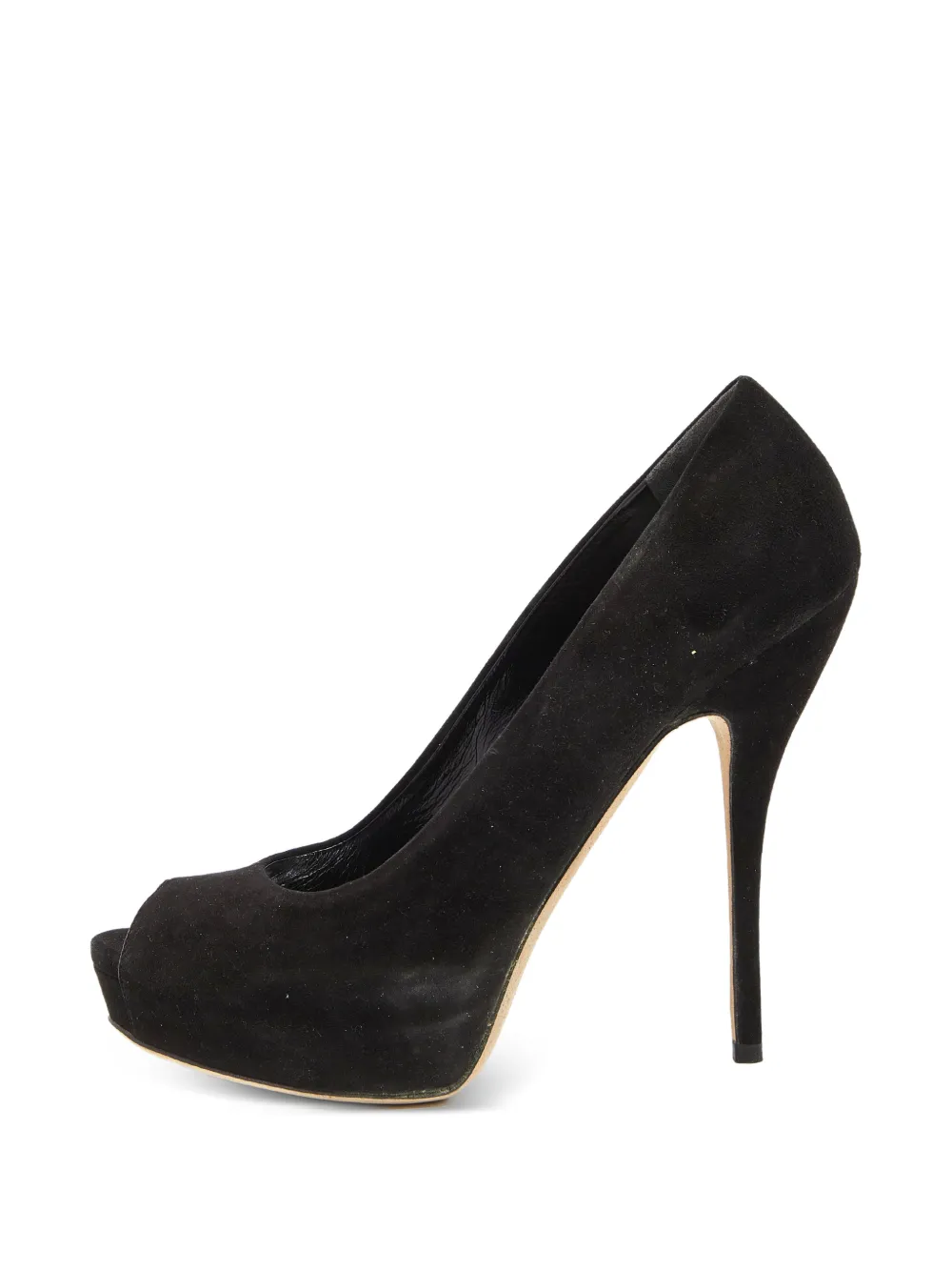 Gucci Pre-Owned peep-toe platform pumps - Nero