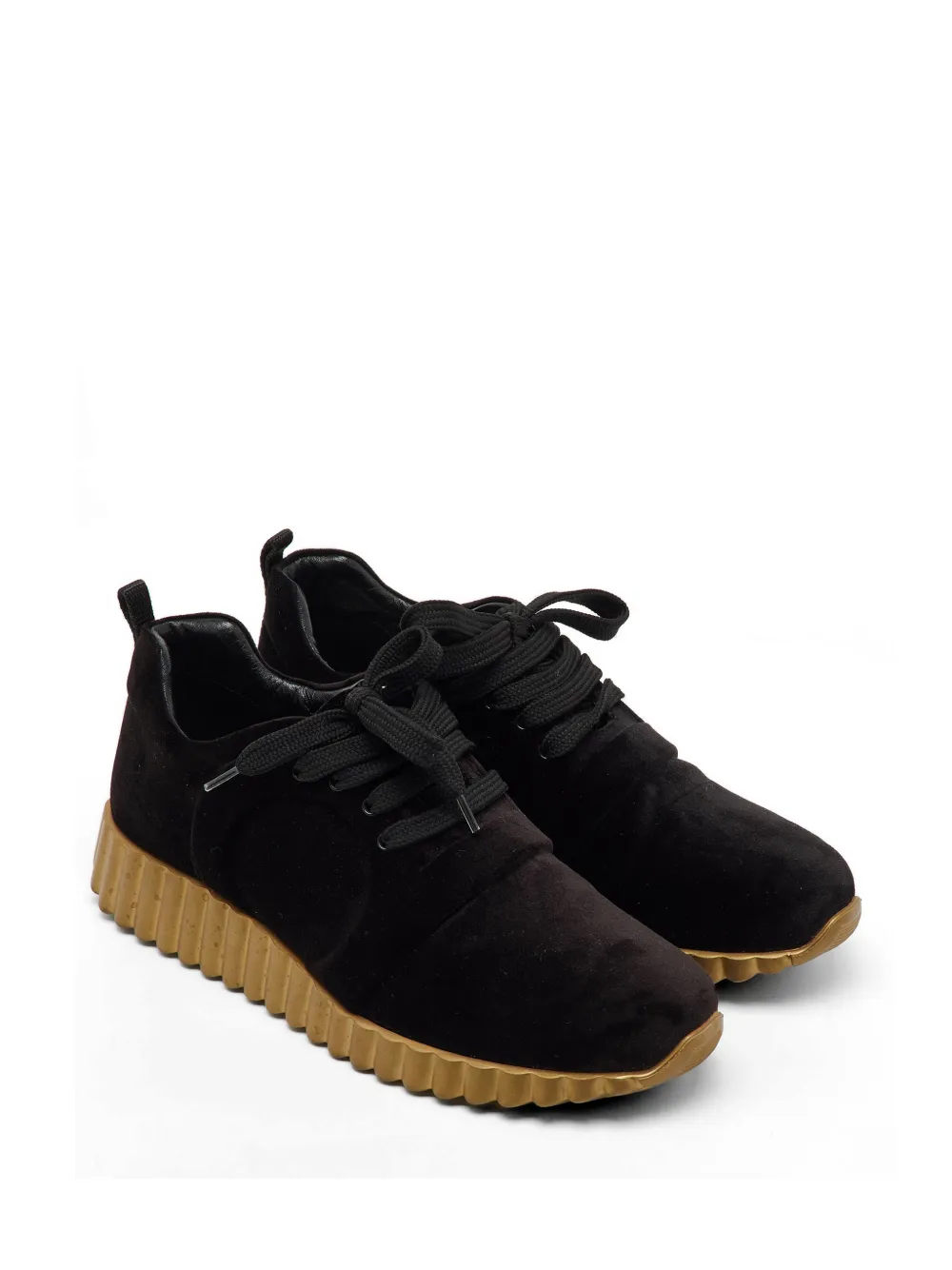 Ferragamo Pre-Owned Gancio logo velvet sneakers - Nero