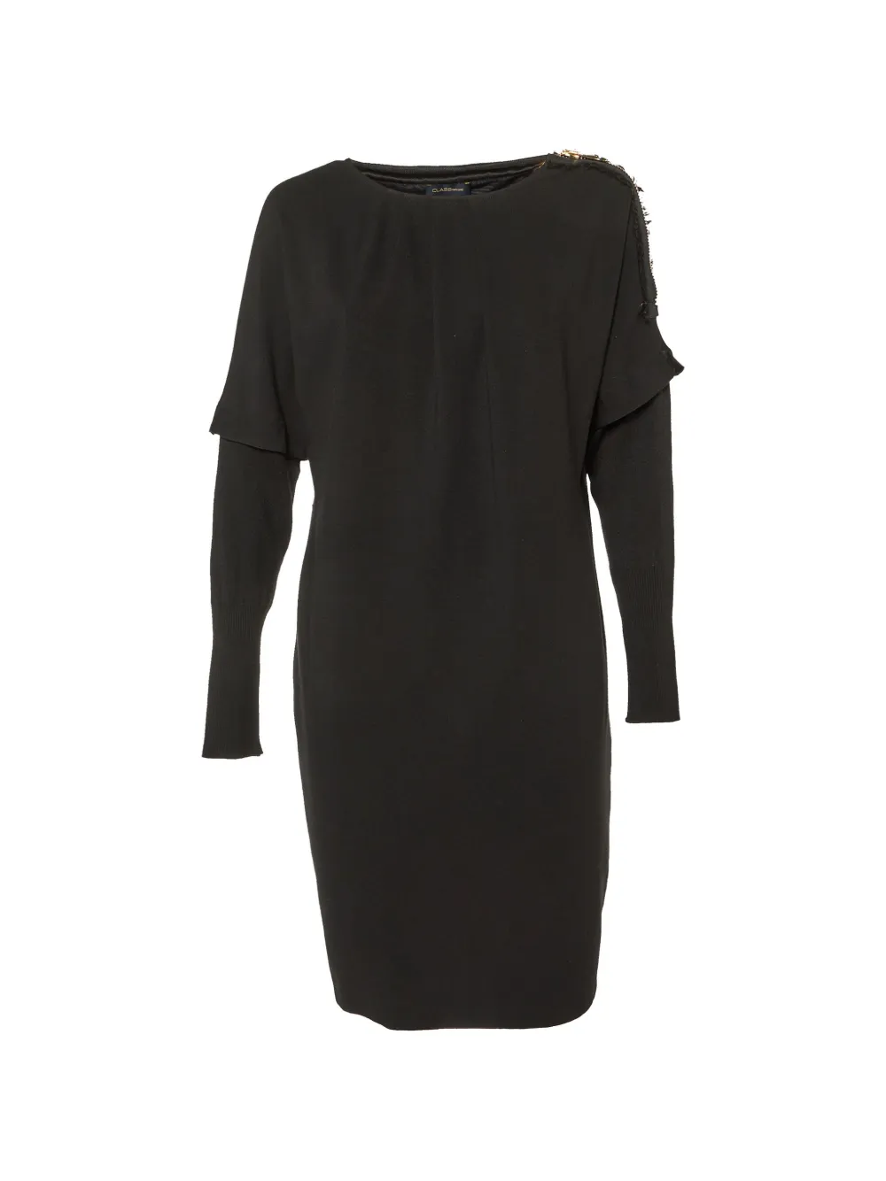 Cavalli Class long-sleeved midi dress - Nero