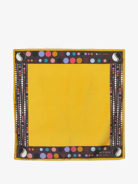 Etro Pre-Owned dot-print pocket square