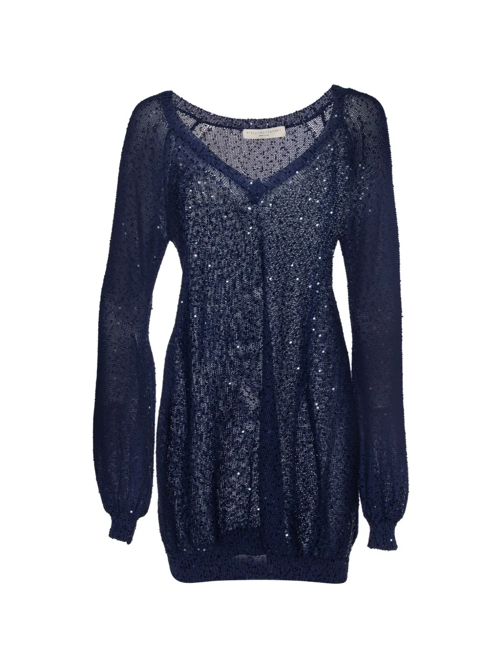 Stella McCartney Pre-Owned sequined knit sweater - Blu